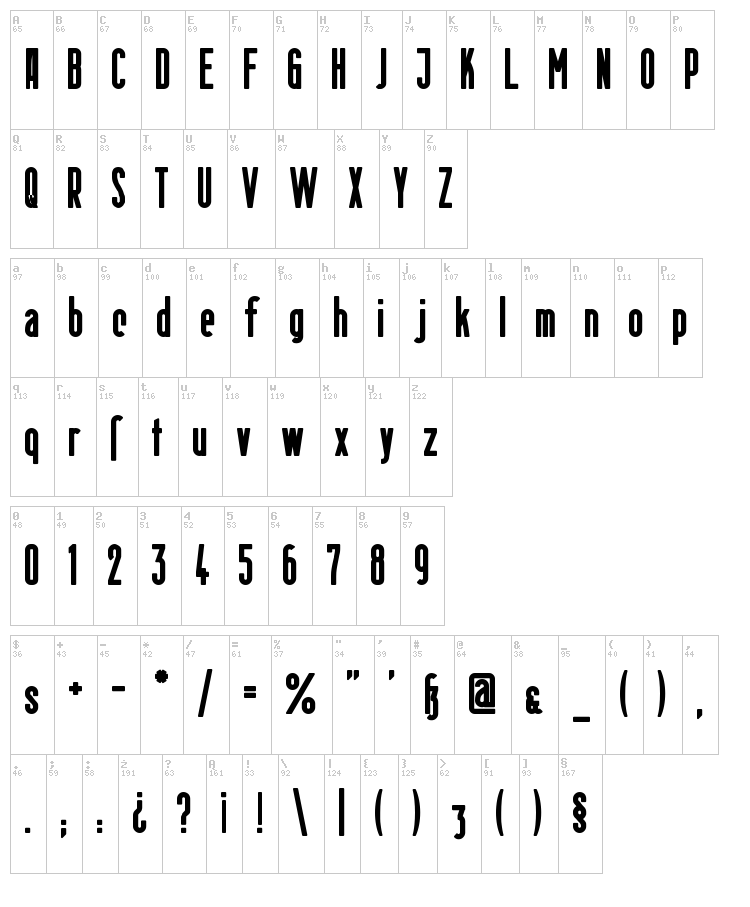 Berlin Email font map